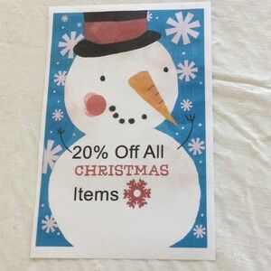 Christmas Snowman Poster